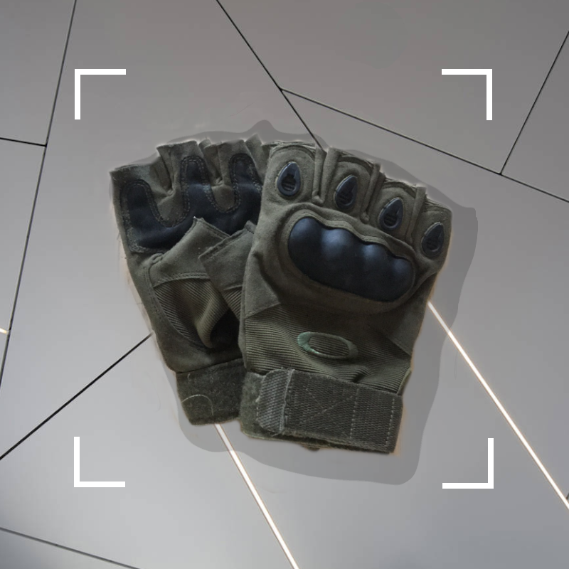 black military gloves